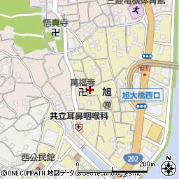 長崎県長崎市旭町周辺の地図