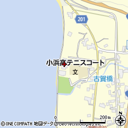 雲仙市役所　小浜クリーンセンター周辺の地図