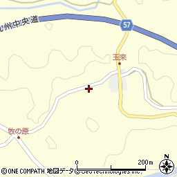 熊本県上益城郡御船町田代1126周辺の地図