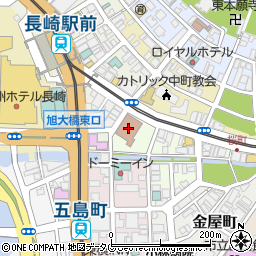 長崎中央郵便局周辺の地図