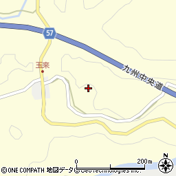 熊本県上益城郡御船町田代1240周辺の地図