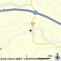 熊本県上益城郡御船町玉来1042周辺の地図