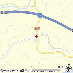 熊本県上益城郡御船町玉来周辺の地図