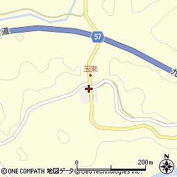 熊本県御船町（上益城郡）玉来周辺の地図