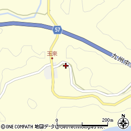 熊本県上益城郡御船町田代1037周辺の地図