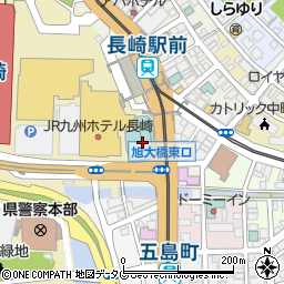 ホテルニュー長崎周辺の地図