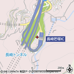 西日本高速道路株式会社　長崎芒塚料金所周辺の地図