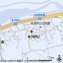 長崎県長崎市本河内2丁目周辺の地図