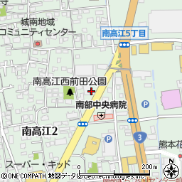 ハトのマークのひっこし専門熊本西センター周辺の地図