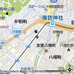 長崎県長崎市出来大工町周辺の地図