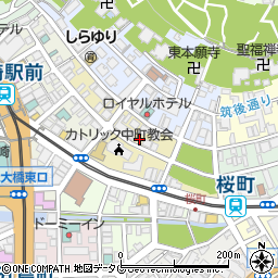 株式会社アオイみや子調査室長崎調査部周辺の地図