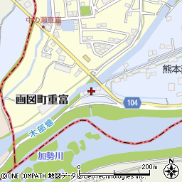 熊本県熊本市東区画図町大字下無田1842周辺の地図