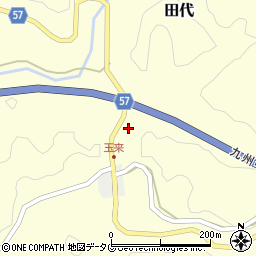熊本県上益城郡御船町田代1256周辺の地図