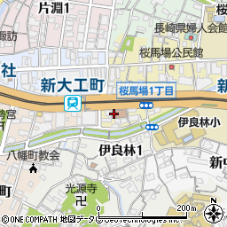 長崎西彼農業協同組合新大工支店周辺の地図