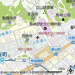 長崎県長崎市上町4周辺の地図