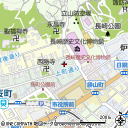 長崎県長崎市上町4-13周辺の地図