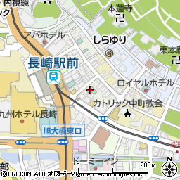 ホテルウイングポート長崎周辺の地図