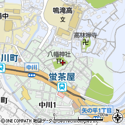 中川八幡公民館周辺の地図