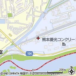 熊本県熊本市東区画図町大字下無田1821周辺の地図
