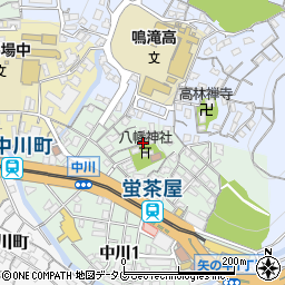 中川八幡神社周辺の地図