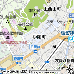 長崎県長崎市炉粕町周辺の地図