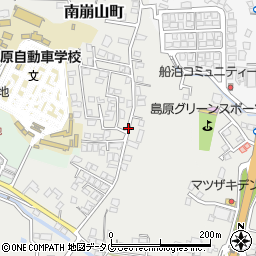 長崎県島原市南崩山町周辺の地図