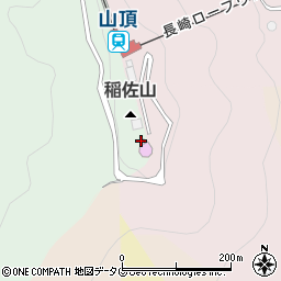 稲佐山周辺の地図