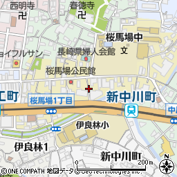 長崎県長崎市桜馬場1丁目周辺の地図