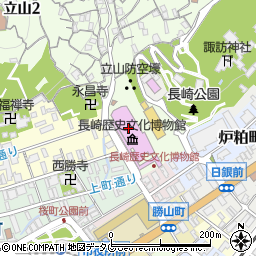 長崎歴史文化博物館周辺の地図