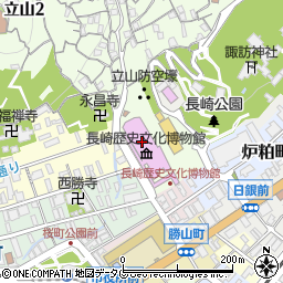 長崎歴史文化博物館　企画展示室周辺の地図