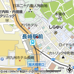 ユーコーラッキーウエスト長崎駅前支店周辺の地図