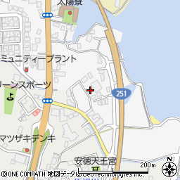 長崎県島原市船泊町周辺の地図