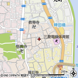長崎県長崎市弁天町周辺の地図