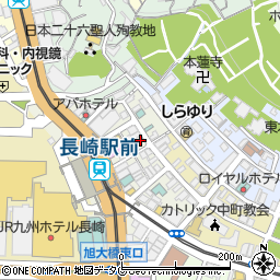 アミティ長崎駅周辺の地図
