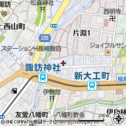 シューズ・ヤマモト　新大工町店周辺の地図