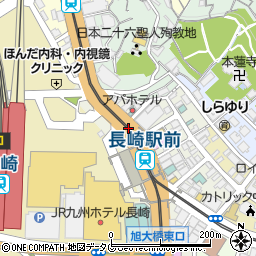 長崎駅構内周辺の地図