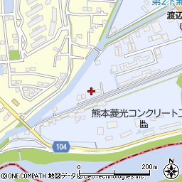 熊本県熊本市東区画図町大字下無田1417周辺の地図