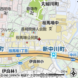 長崎県長崎市桜馬場周辺の地図