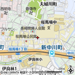 長崎県長崎市桜馬場周辺の地図