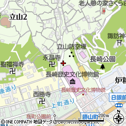 長崎警察署立山交番周辺の地図
