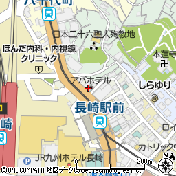 長崎県長崎市大黒町2-2周辺の地図