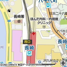 長崎お土産すみや　長崎駅かもめ市場店周辺の地図