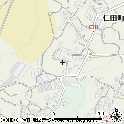 長崎県島原市仁田町周辺の地図