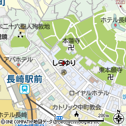 長崎ホテル異邦館周辺の地図