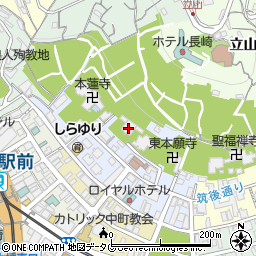 長崎観音周辺の地図