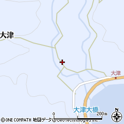 土佐清水大津簡易郵便局周辺の地図