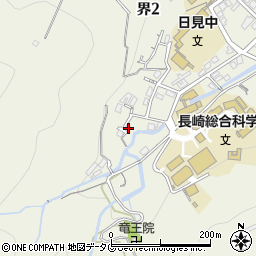 長崎県長崎市界2丁目22-6周辺の地図