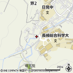 長崎県長崎市界2丁目22-12周辺の地図