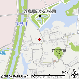 熊本県上益城郡嘉島町井寺周辺の地図