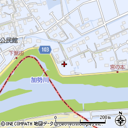 熊本県熊本市東区画図町大字下無田34周辺の地図